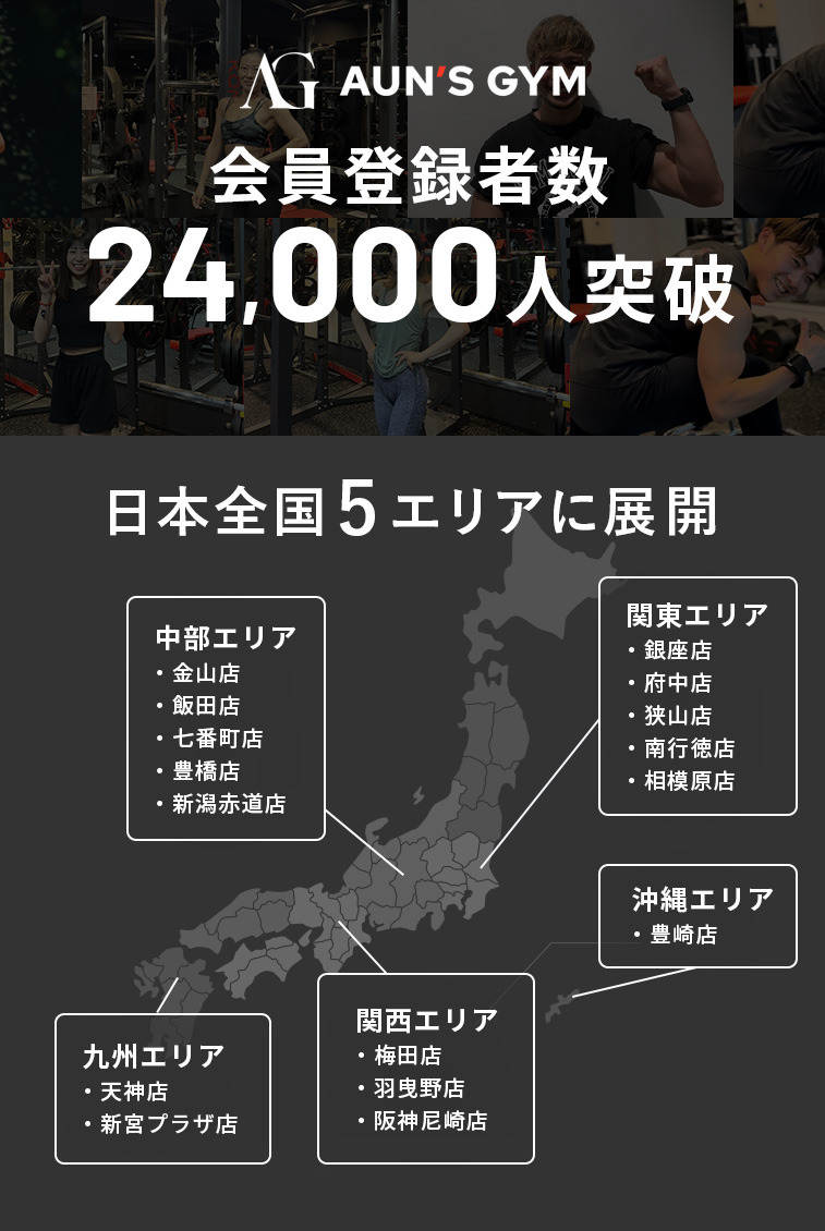 会員登録者数24,000人突破 日本全国5エリアに展開